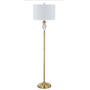 Evelyn 60" Crystal / Metal LED Floor Lamp - JONATHAN Y